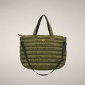 Unisex Padded Shopper Bag Angus in Dusty Olive