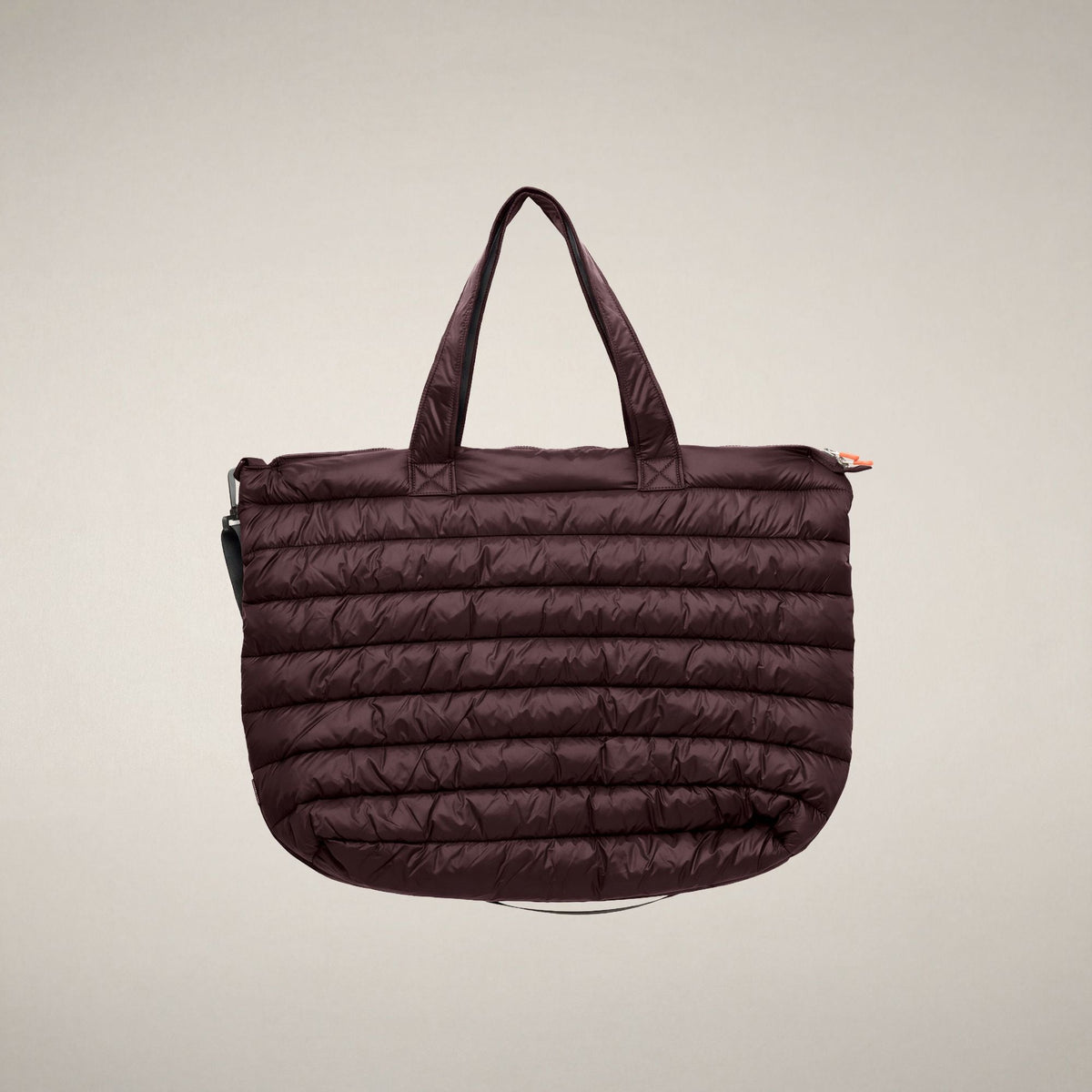 Unisex Padded Shopper Bag Angus in Burgundy Black