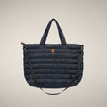 Unisex Padded Shopper Bag Angus in Blue Black