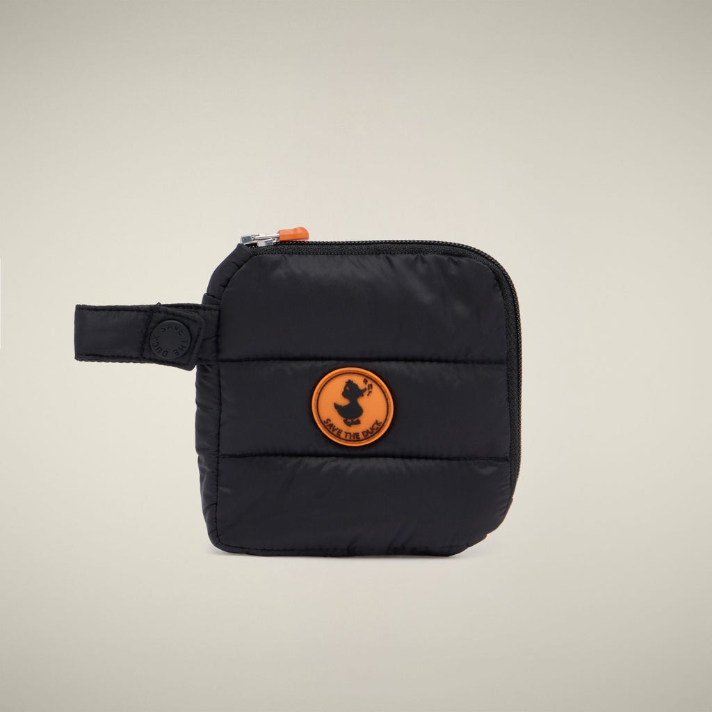 Unisex Puffer Wallet Bo in Black