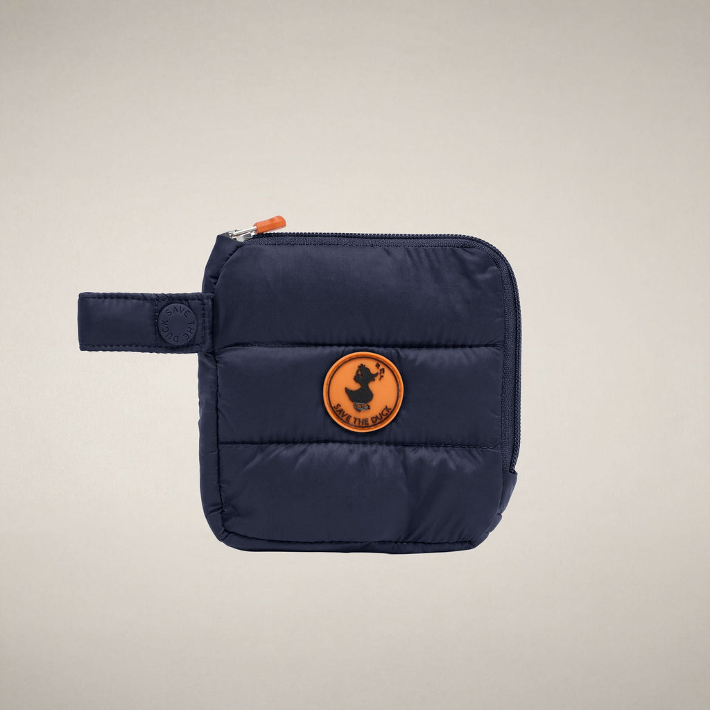 Unisex Puffer Wallet Bo in Blue Black