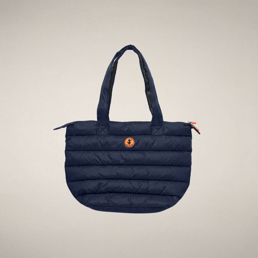 Unisex Padded Shopper Bag Caron in Blue Black
