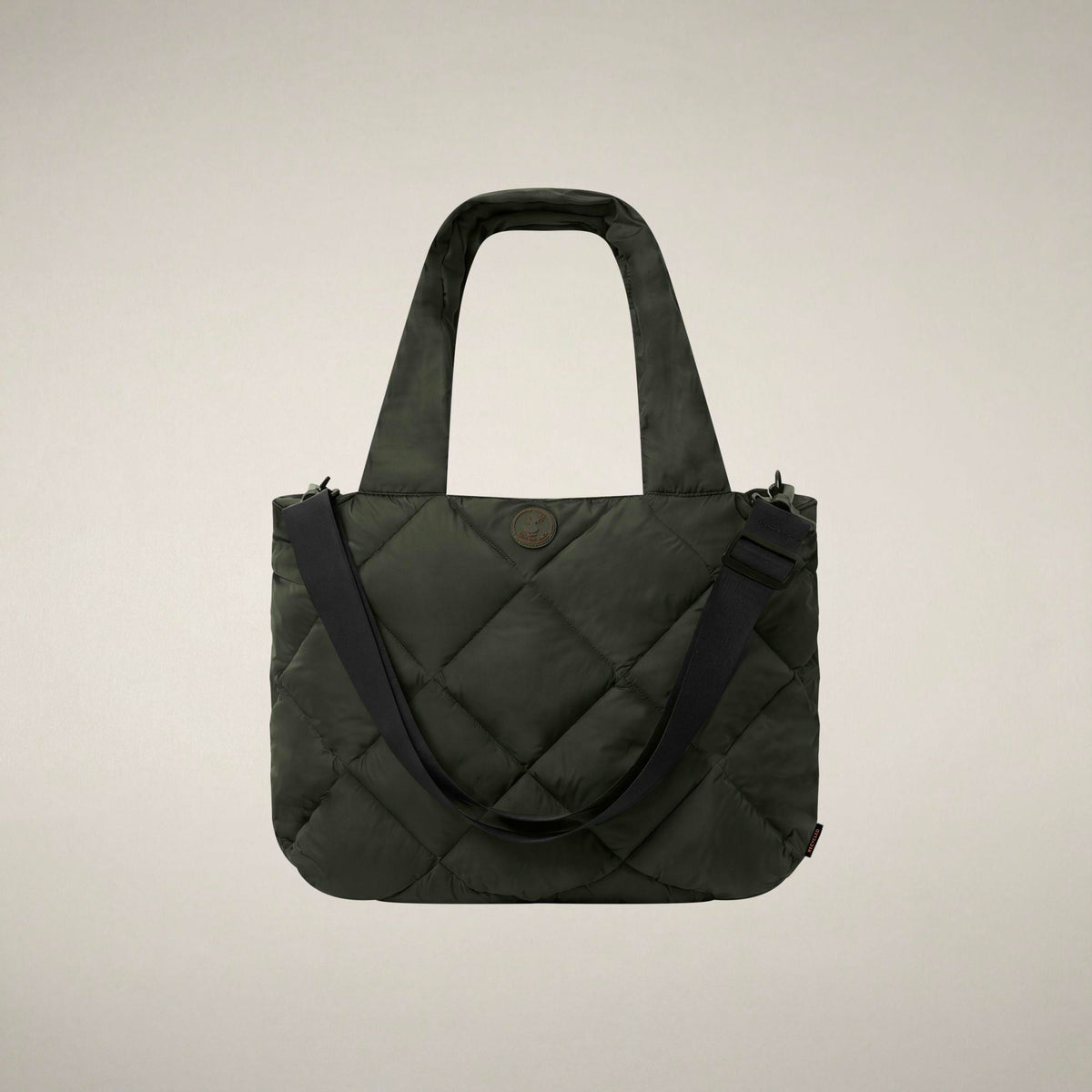 Unisex Quilted Bag Sely in Snake Green