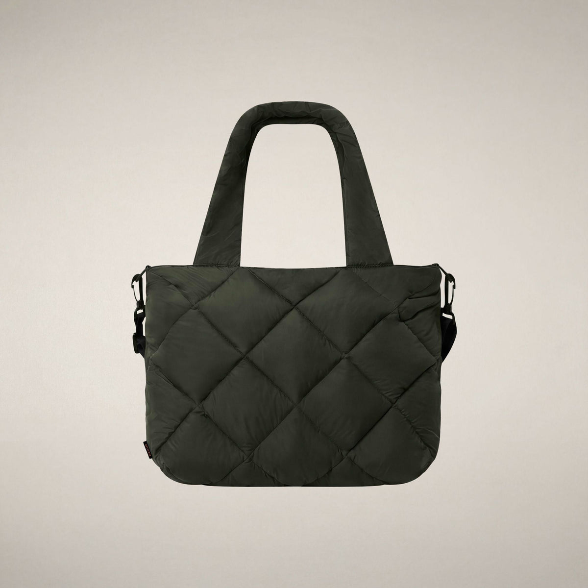 Unisex Quilted Bag Sely in Snake Green