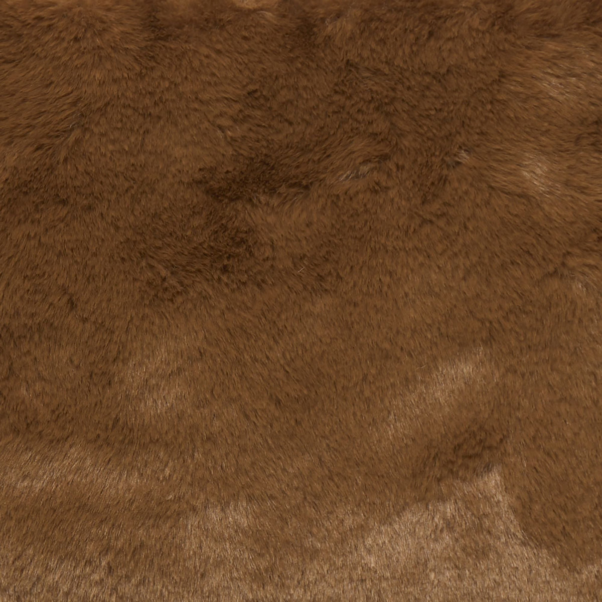 Unisex Faux Fur Bucket Bag Loly in Noisette Brown