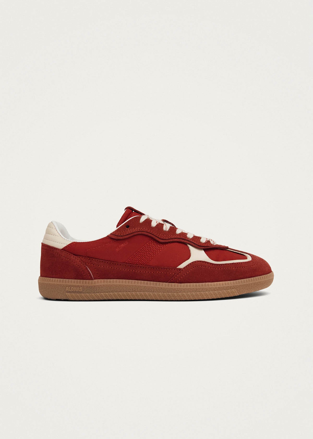 Tb.490 Rife Sheen Rode Leren Sneakers
