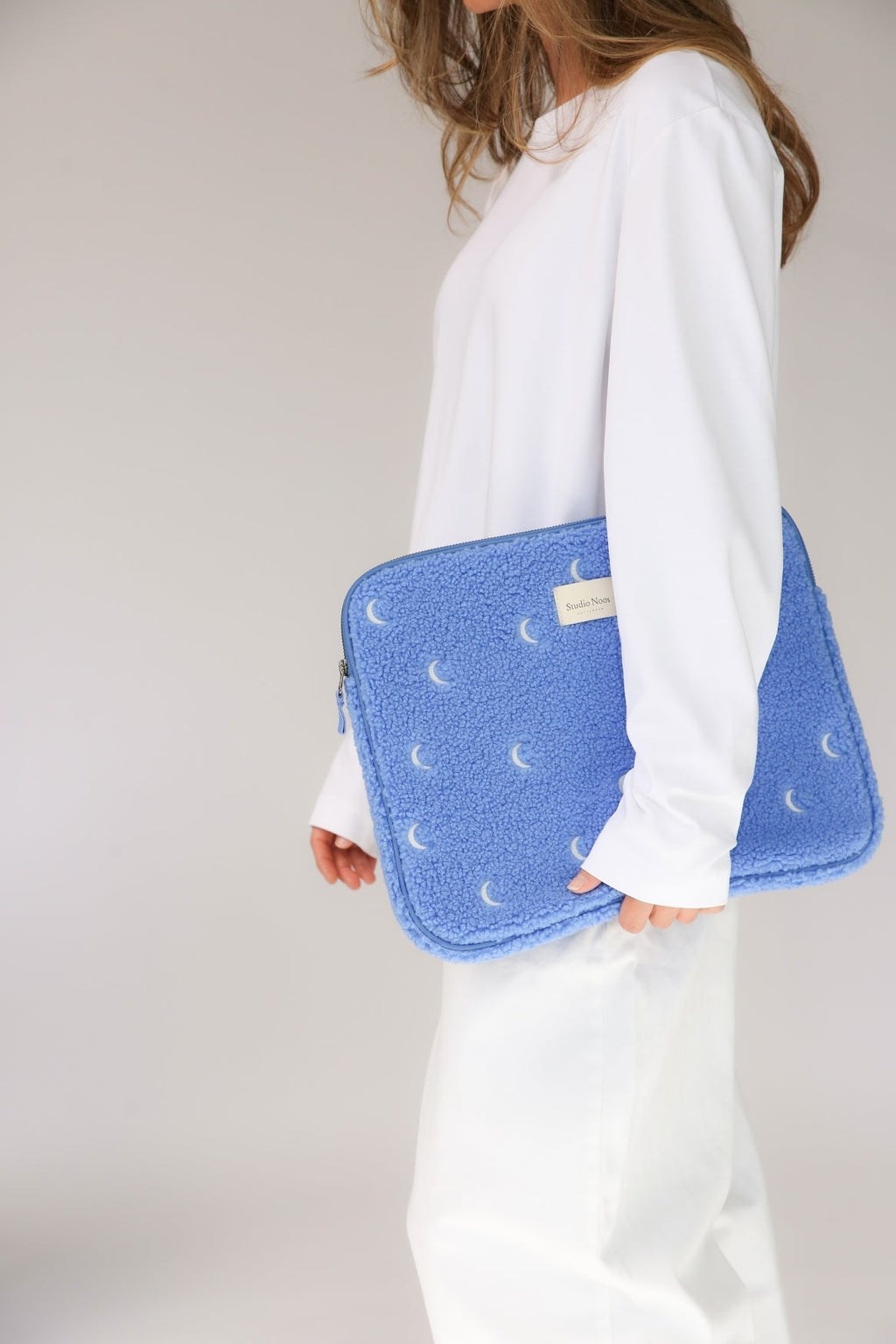 Teddy Laptophoes 13 inch | Lichtblauw Moon