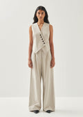 Meran Crèmekleurige Pantalon
