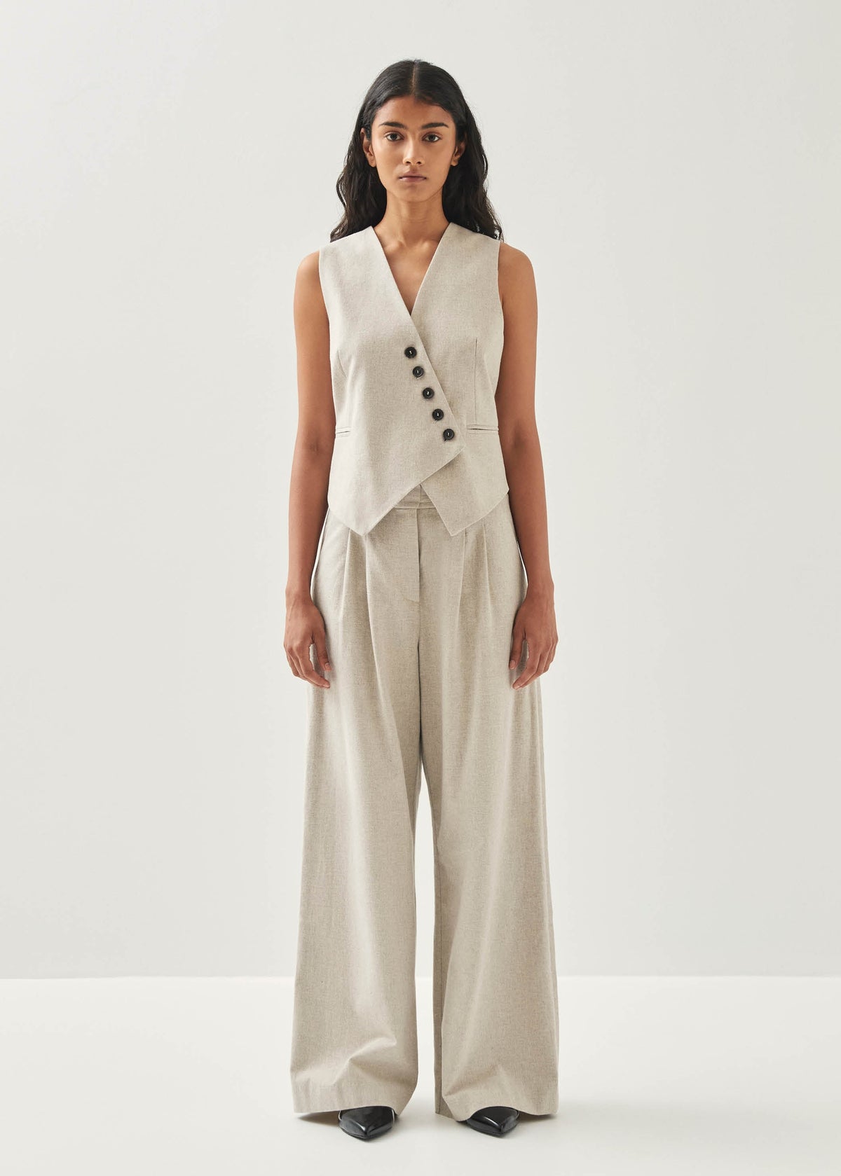 Meran Crèmekleurige Pantalon