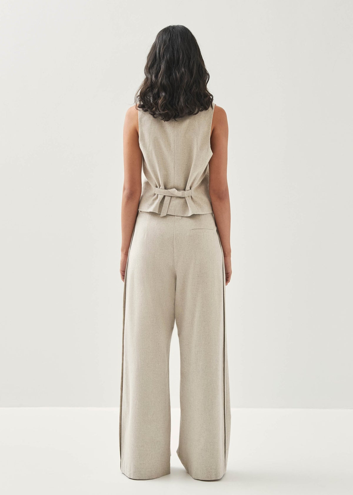 Meran Crèmekleurige Pantalon