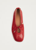 Rosalind Rote Lederballerinas
