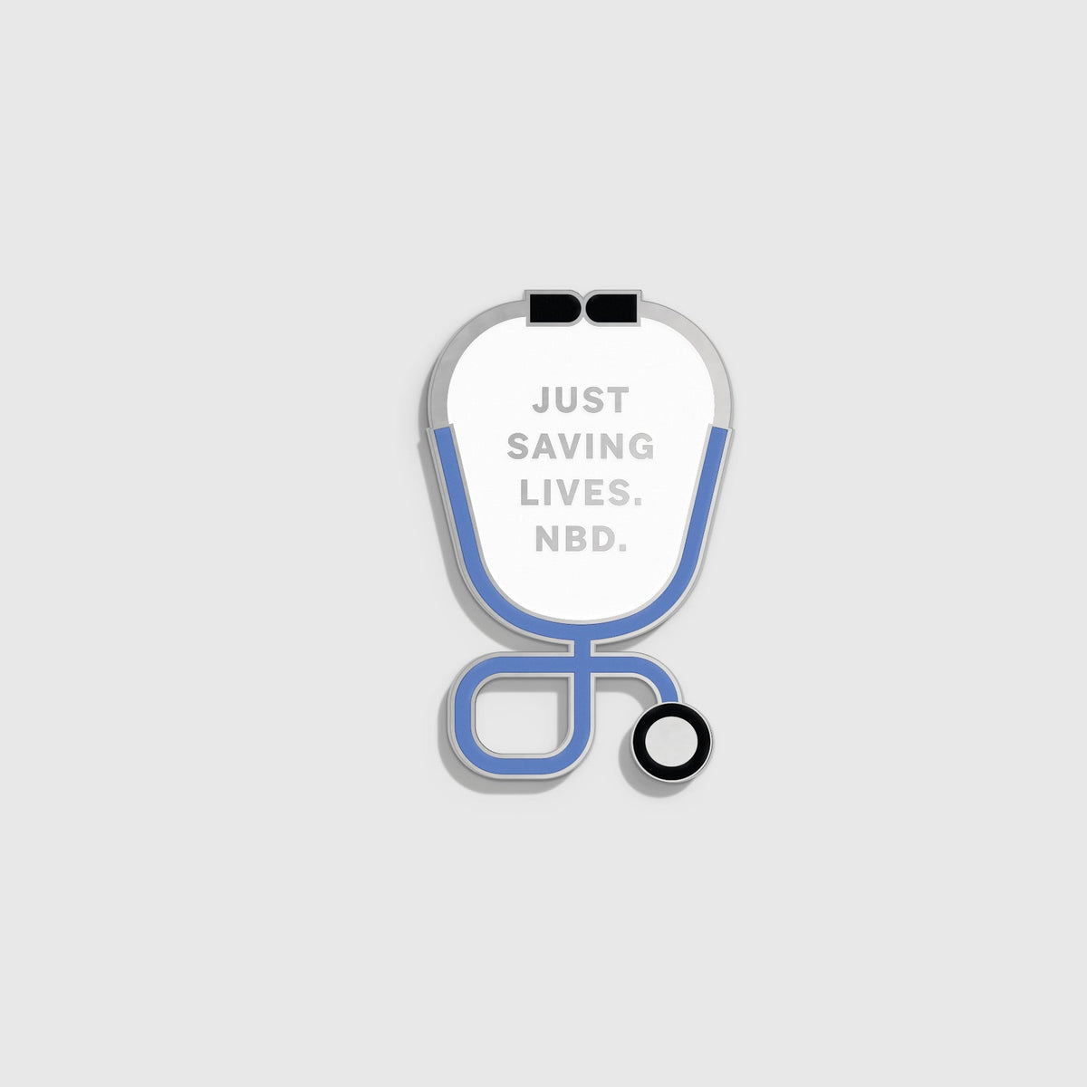 Just Saving Lives Enamel Pin - Ceil Blue