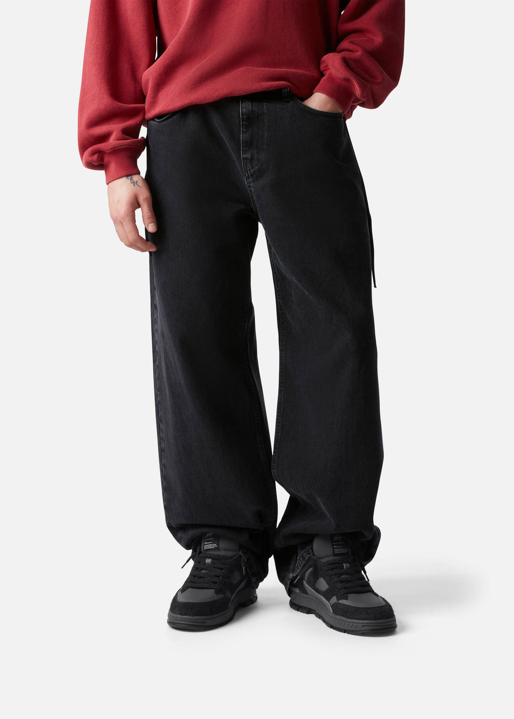 Area Lo Fluffy Sneaker - Black/Off Black - image 6