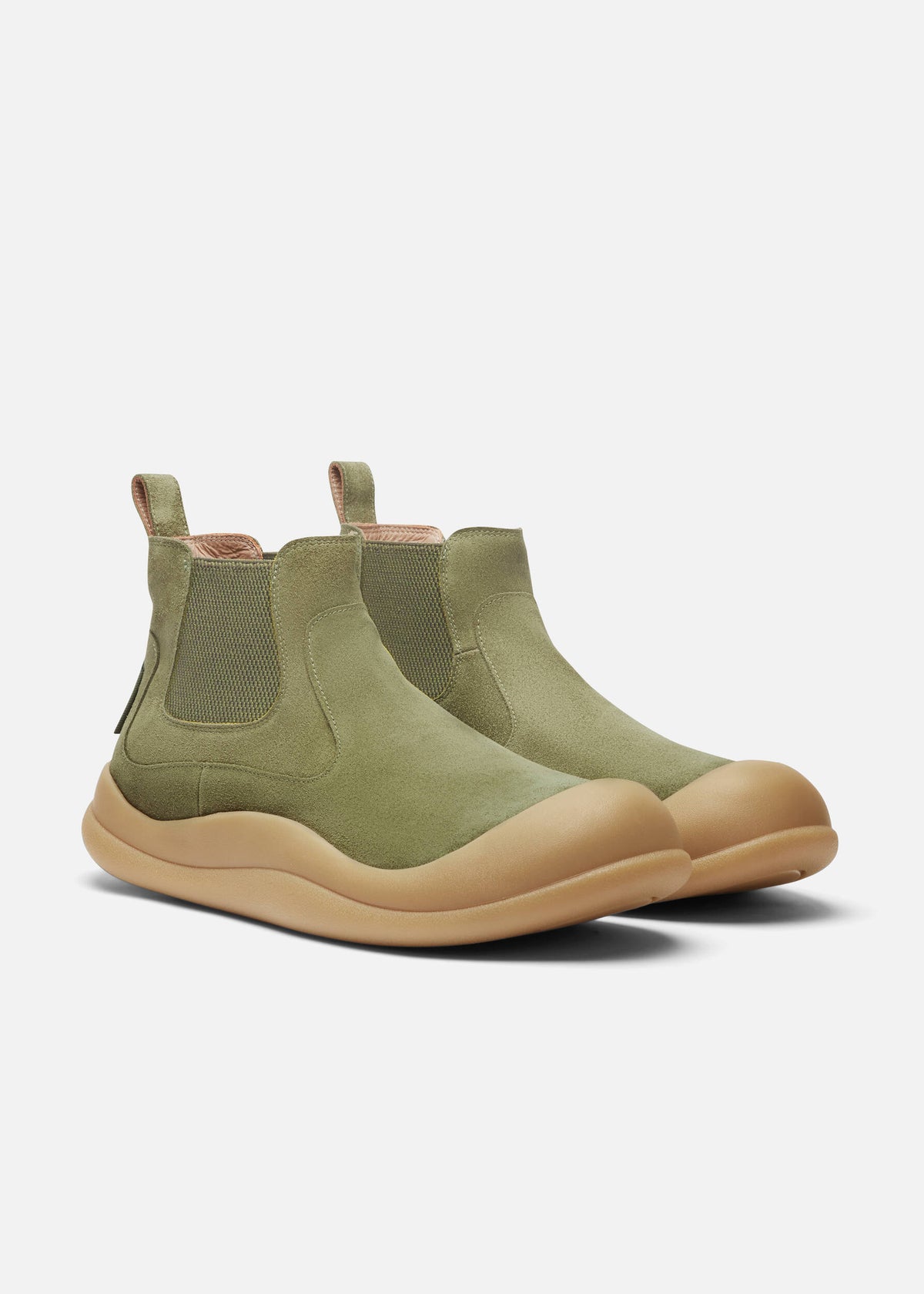 Squish Chelsea Boot - Dark Green/Gum - image 2