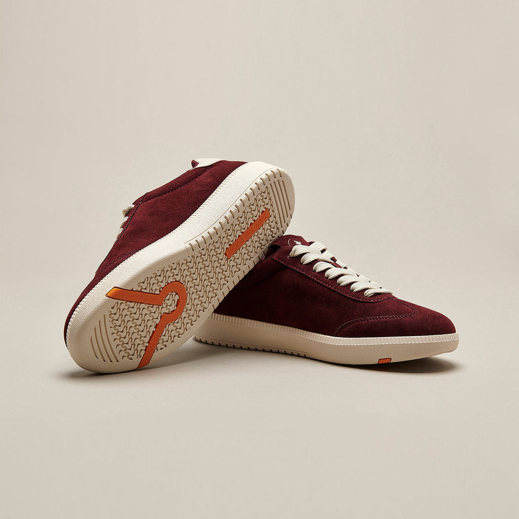 Woman's sneaker Gaia in bordeaux