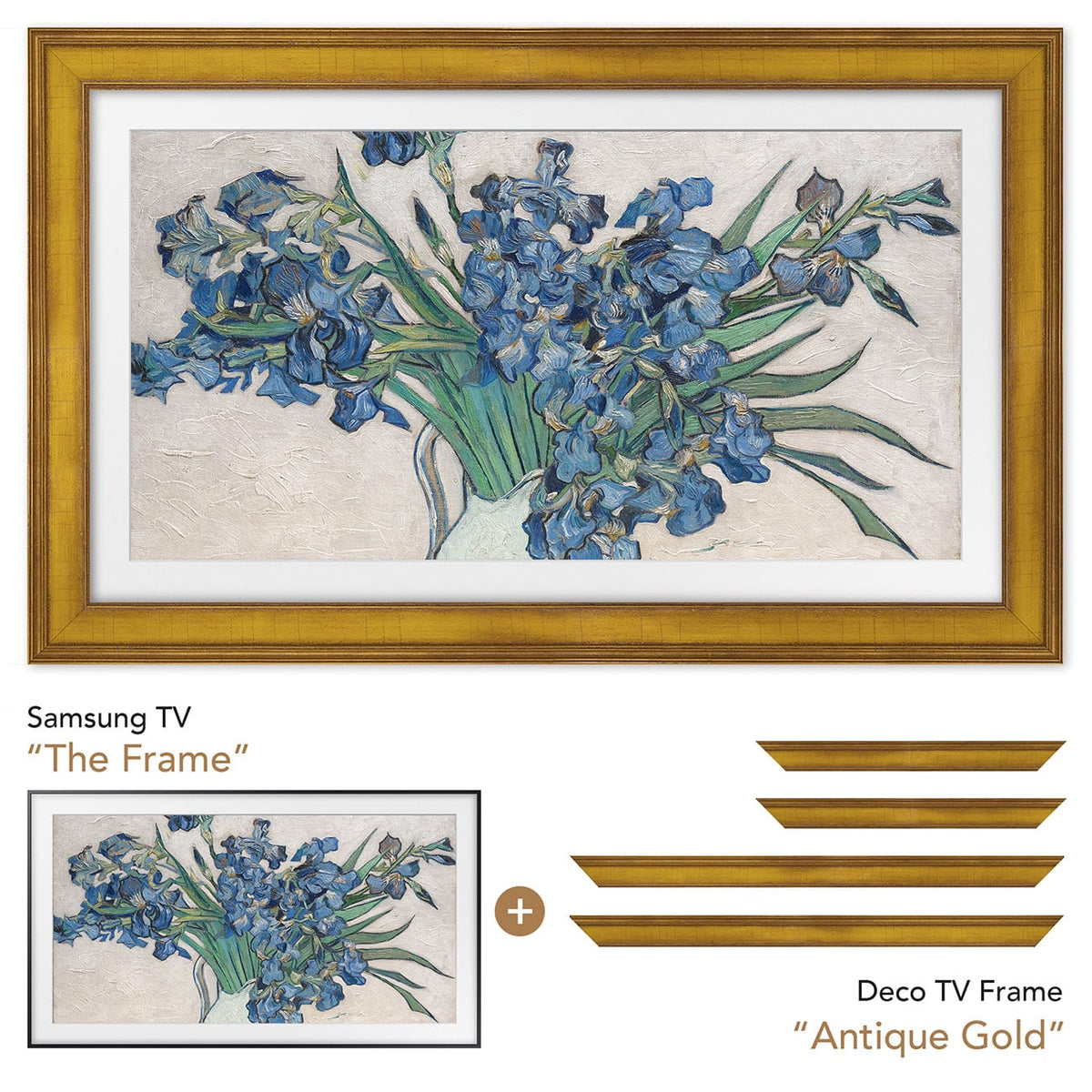 Frame My TV Samsung The Frame  98" Premiere Frame In Antique Gold - FRM-SF-D5179-98-2026 - image 6