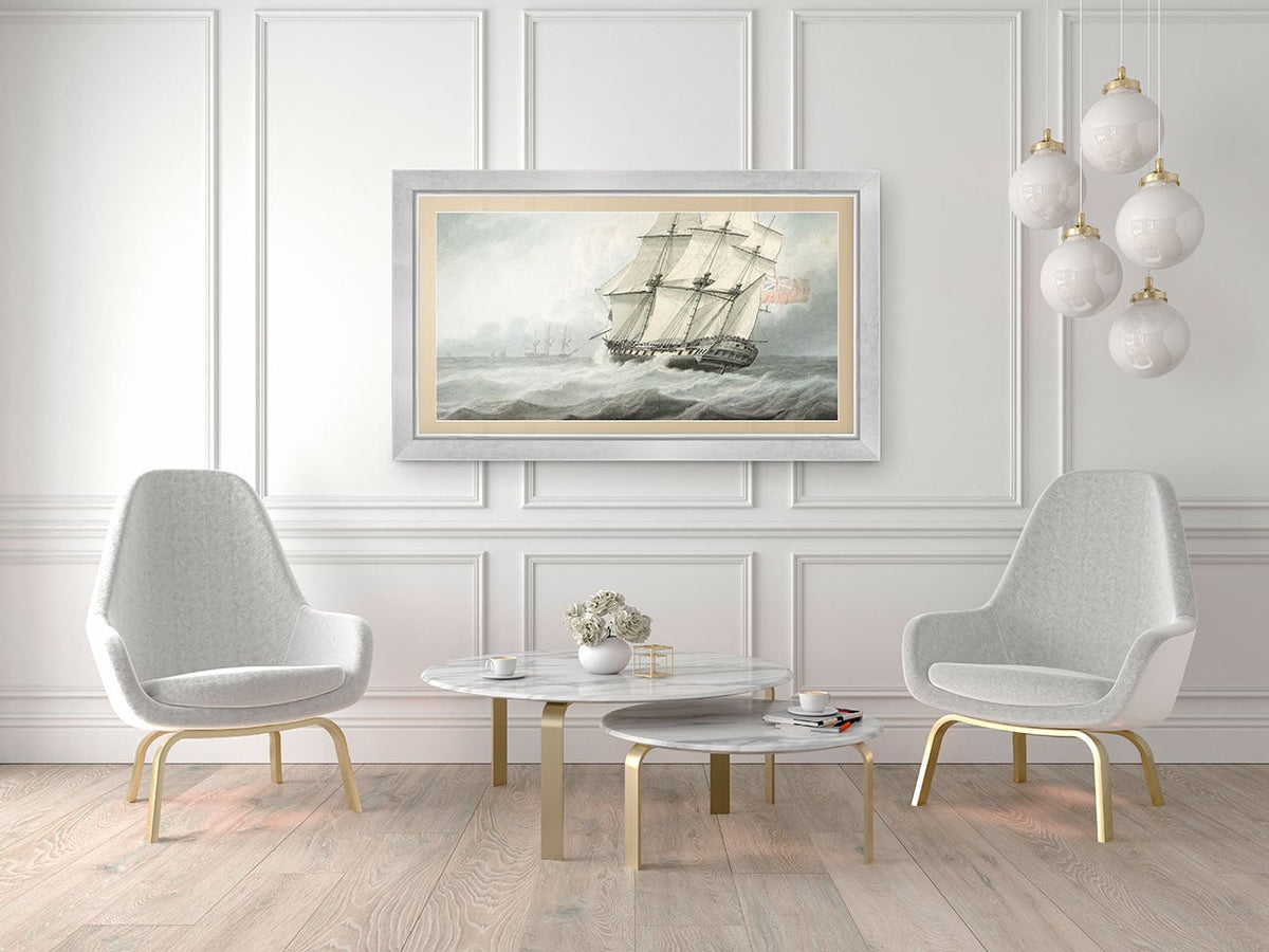 Frame My TV Samsung The Frame  75" Premiere Frame In Contemporary Silver - FRM-SF-D4013-75 - image 3
