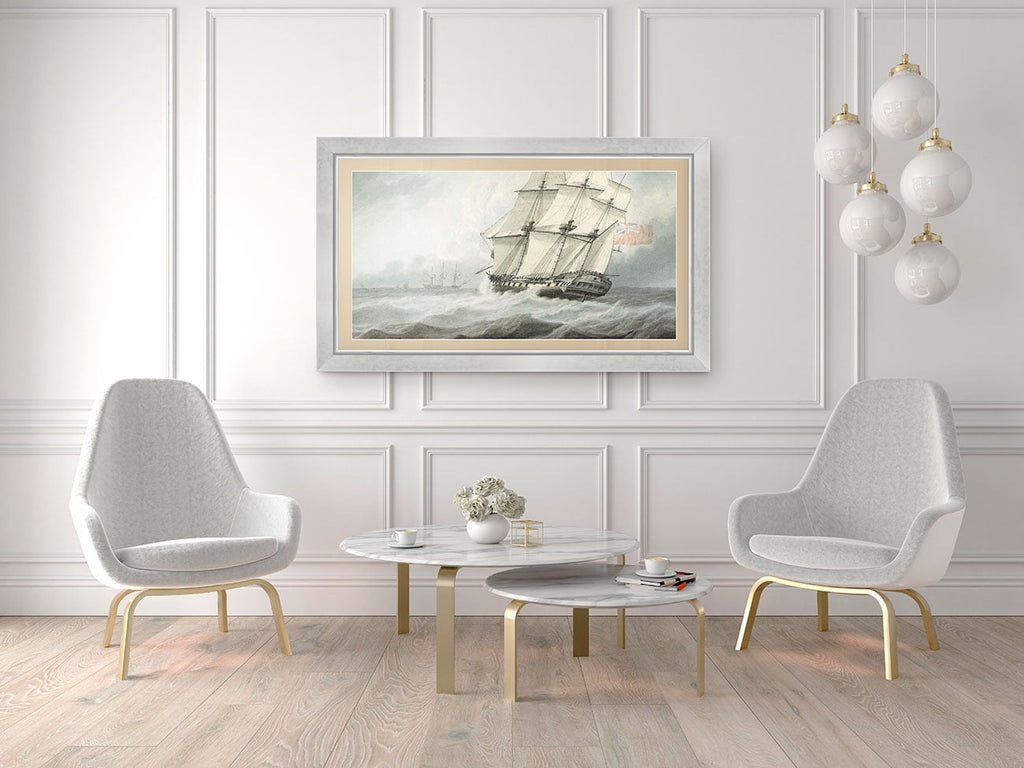 Frame My TV Samsung The Frame  50" Premiere Frame In Contemporary Silver - FRM-SF-D4013-50 - image 3