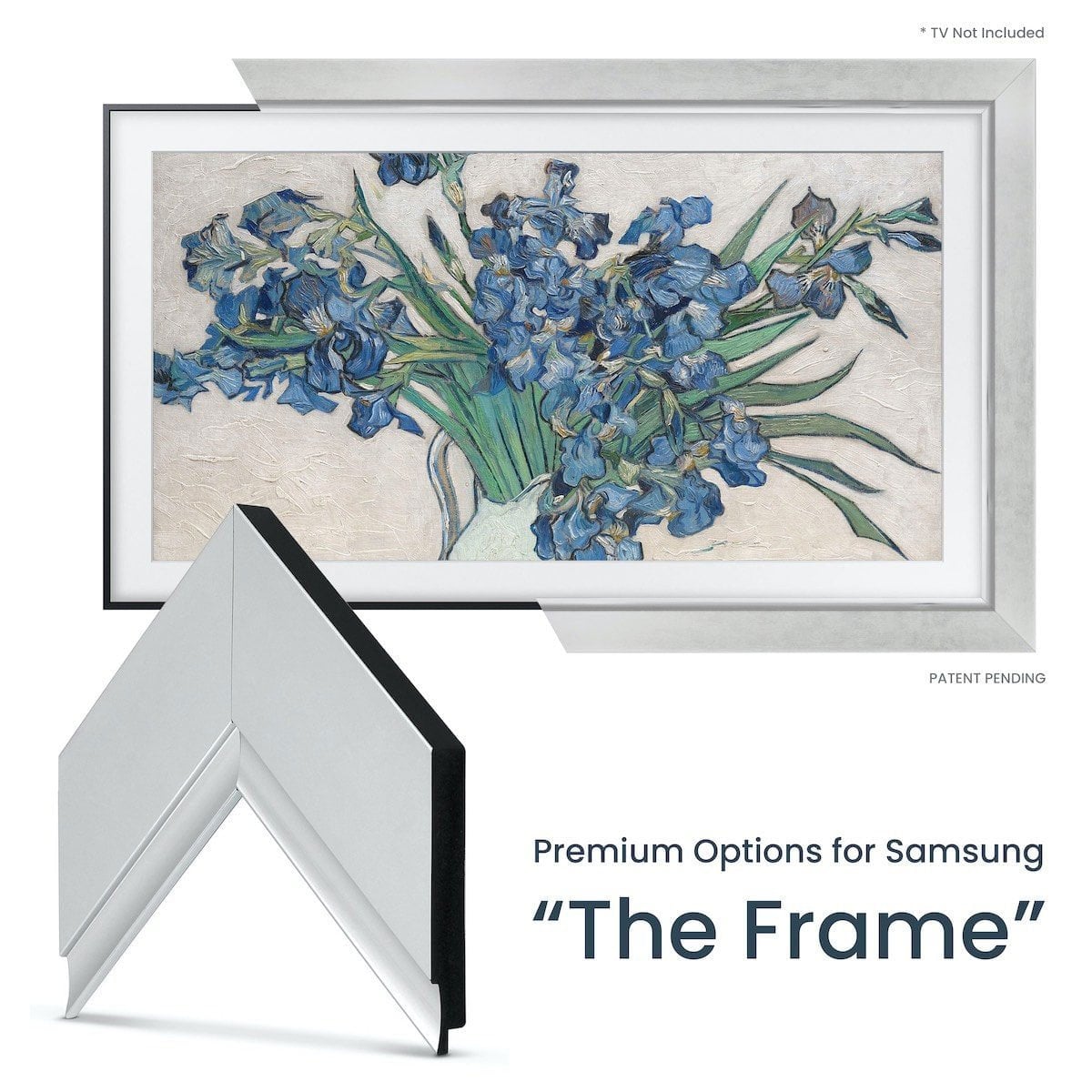 Frame My TV Samsung The Frame  75" Premiere Frame In Contemporary Silver - FRM-SF-D4013-75 - image 2