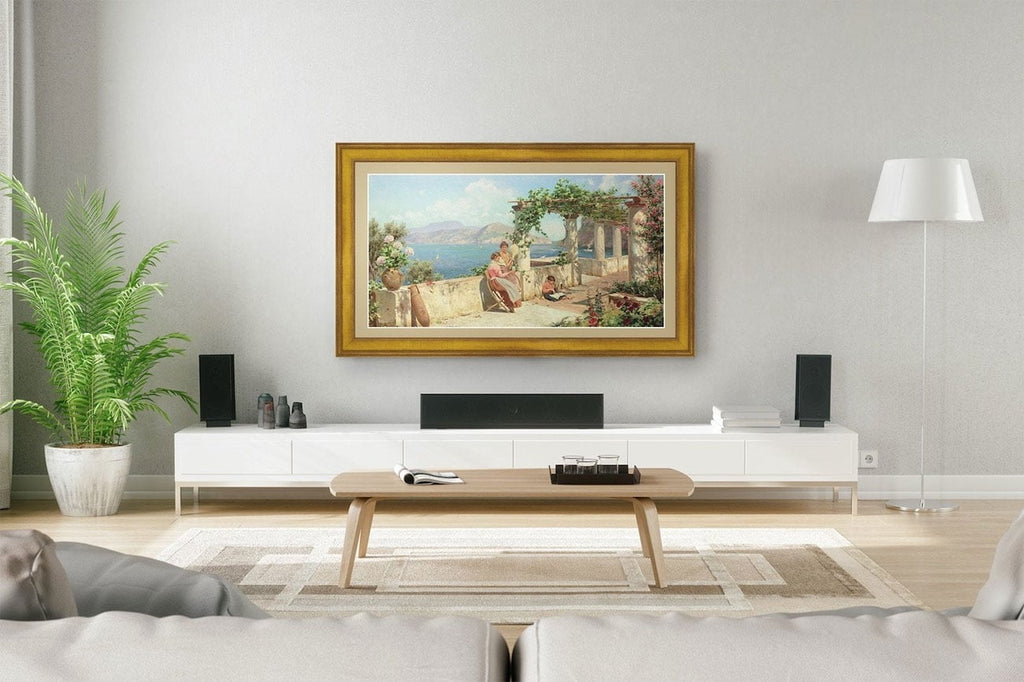 Frame My TV Samsung The Frame  98" Premiere Frame In Antique Gold - FRM-SF-D5179-98-2026 - image 3
