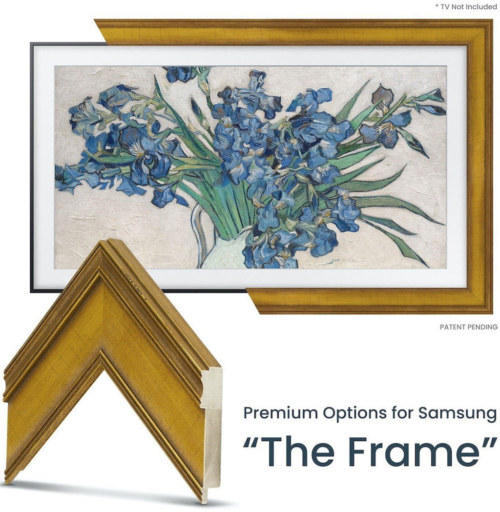Frame My TV Samsung The Frame  85" Premiere Frame In Antique Gold - FRM-SF-D5179-85 - image 2
