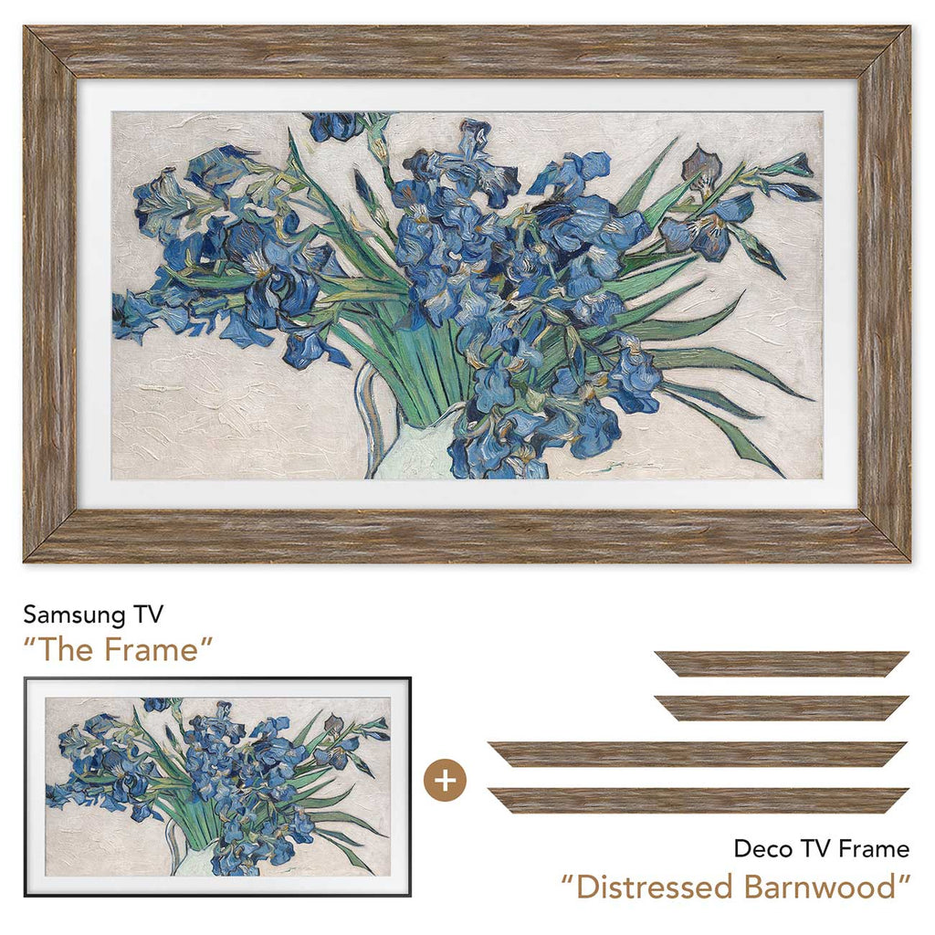 Frame My TV Samsung The Frame  50" Premiere Frame In Distressed Barnwood - FRM-SF-D4130-50 - image 6