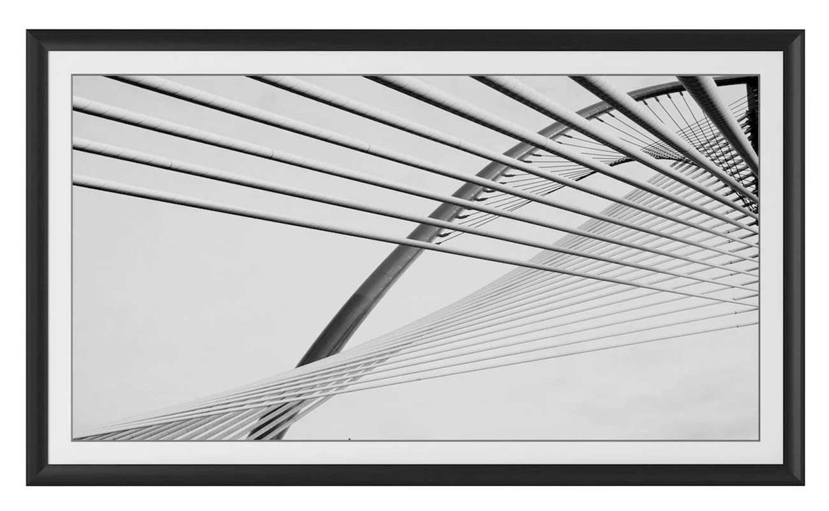 Frame My TV Samsung The Frame  50" Alloy Prismatic Frame In Anodized Black - FRM-AL-PR-BLK-50 - image 2