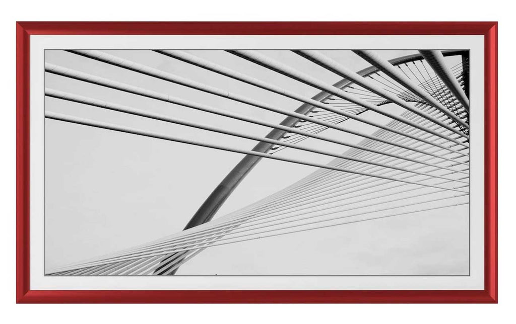 Frame My TV Samsung The Frame  50" Alloy Prismatic Frame In Candy Apple Red - FRM-AL-PR-RED-50 - image 2
