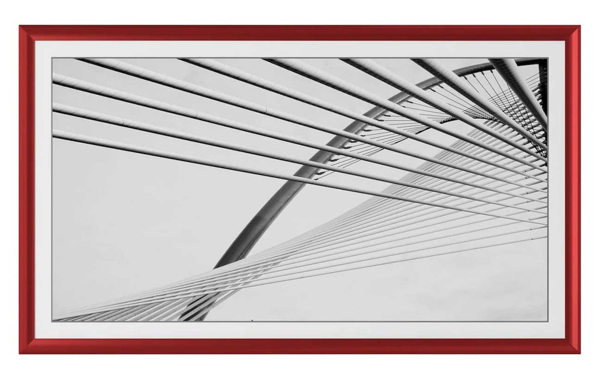 Frame My TV Samsung The Frame  50" Alloy Prismatic Frame In Candy Apple Red - FRM-AL-PR-RED-50 - image 2