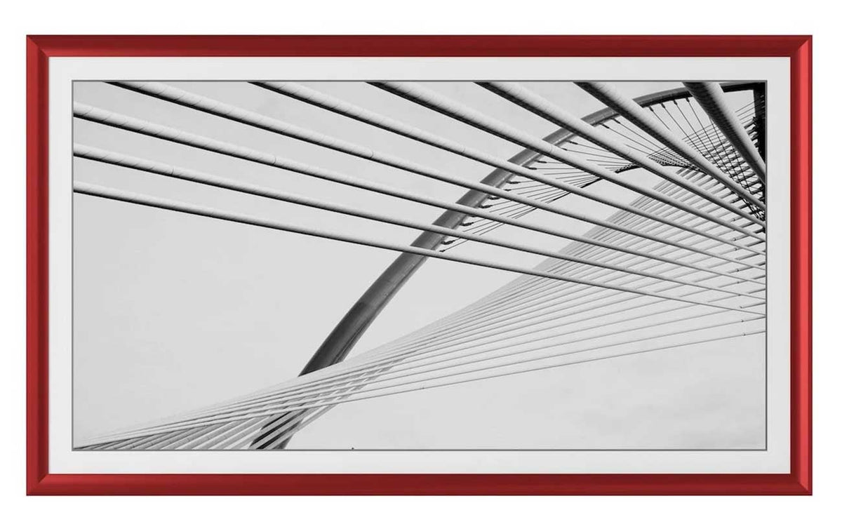 Frame My TV Samsung The Frame  32" Alloy Prismatic Frame In Candy Apple Red - FRM-AL-PR-RED-32 - image 2