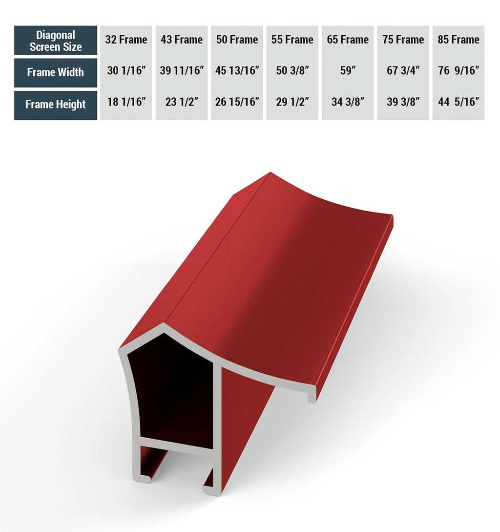 Frame My TV Samsung The Frame  32" Alloy Prismatic Frame In Candy Apple Red - FRM-AL-PR-RED-32 - image 5