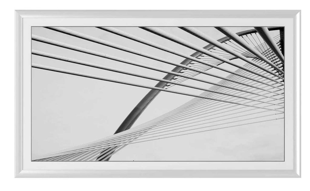 Frame My TV Samsung The Frame  50" Alloy Prismatic Frame In Pure White - FRM-AL-PR-WHT-50 - image 2