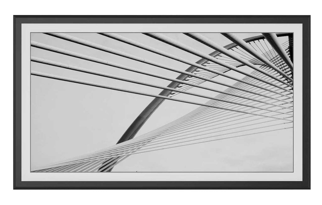 Frame My TV Samsung The Frame  50" Alloy Scoop Frame In Anodized Black - FRM-AL-SC-BLK-50 - image 2