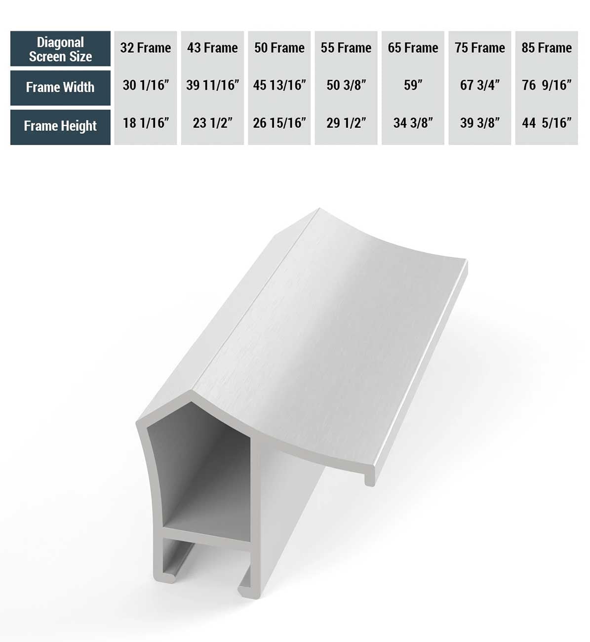 Frame My TV Samsung The Frame  55" Alloy Prismatic Frame In Pure White - FRM-AL-PR-WHT-55 - image 5