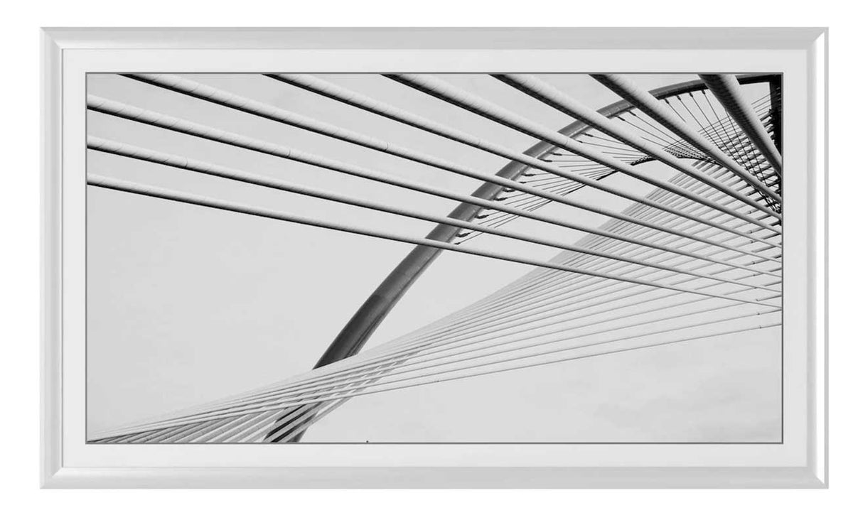 Frame My TV Samsung The Frame  65" Alloy Prismatic Frame In Pure White - FRM-AL-PR-WHT-65 - image 2