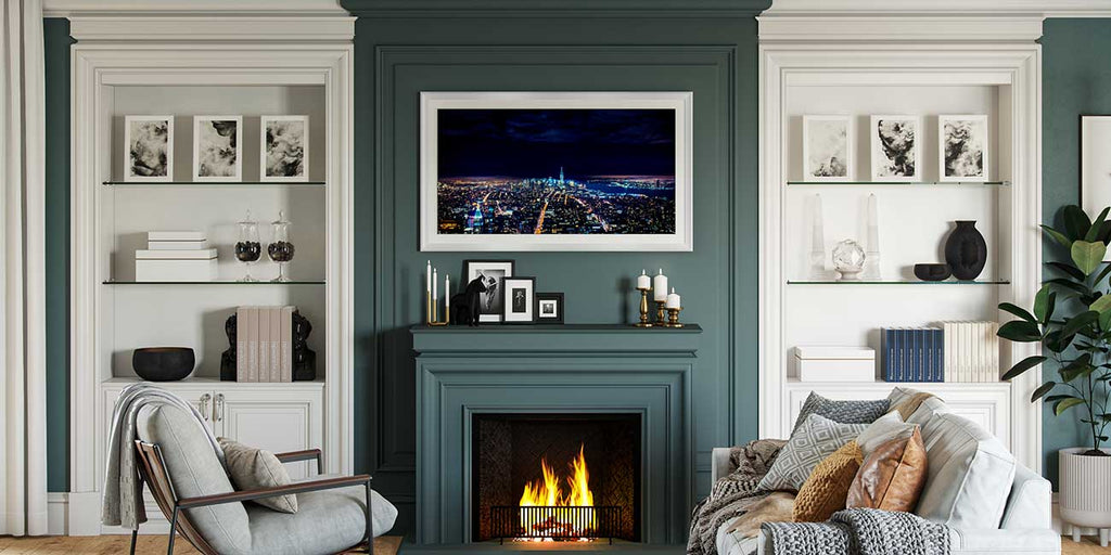 Frame My TV Samsung The Frame  65" Alloy Prismatic Frame In Pure White - FRM-AL-PR-WHT-65 - image 7