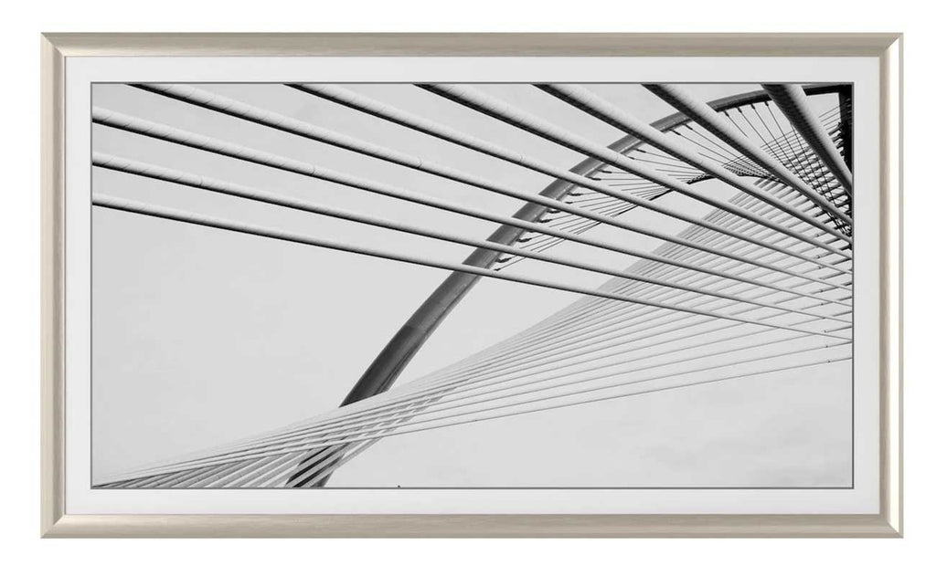 Frame My TV Samsung The Frame  75" Alloy Prismatic Frame In German Silver - FRM-AL-PR-GLS-75 - image 2