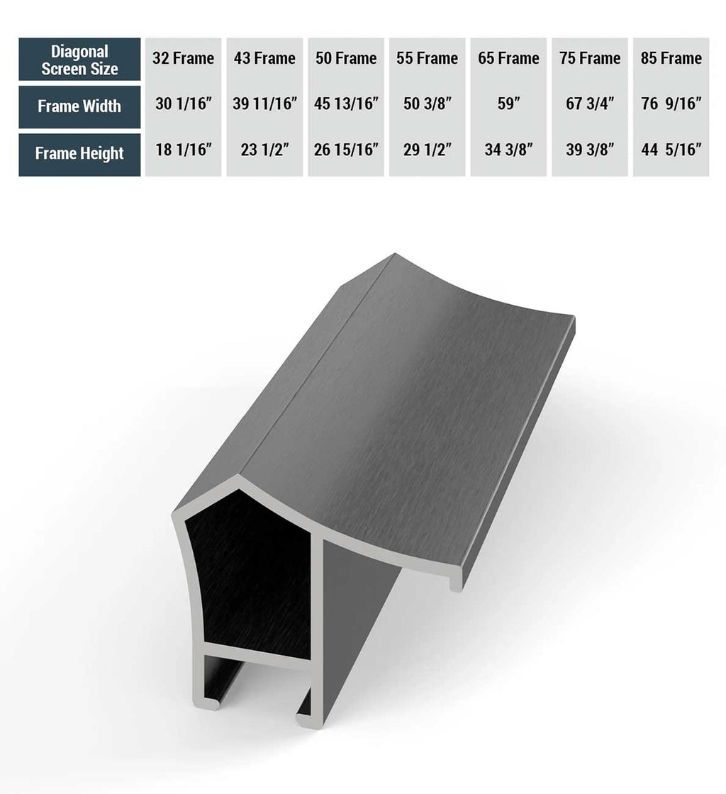Frame My TV Samsung The Frame  85" Alloy Prismatic Frame In Graphite - FRM-AL-PR-GPH-85 - image 5