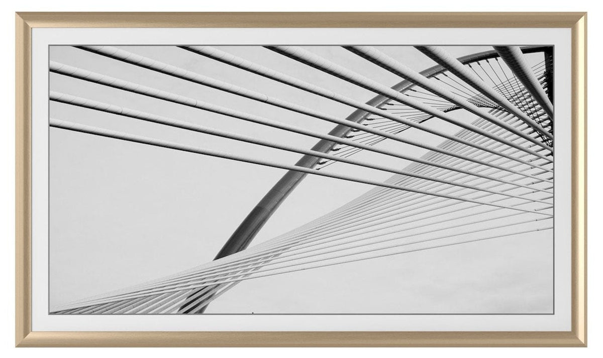 Frame My TV Samsung The Frame  43" Alloy Prismatic Frame In Pale Gold - FRM-AL-PR-GLD-43 - image 2