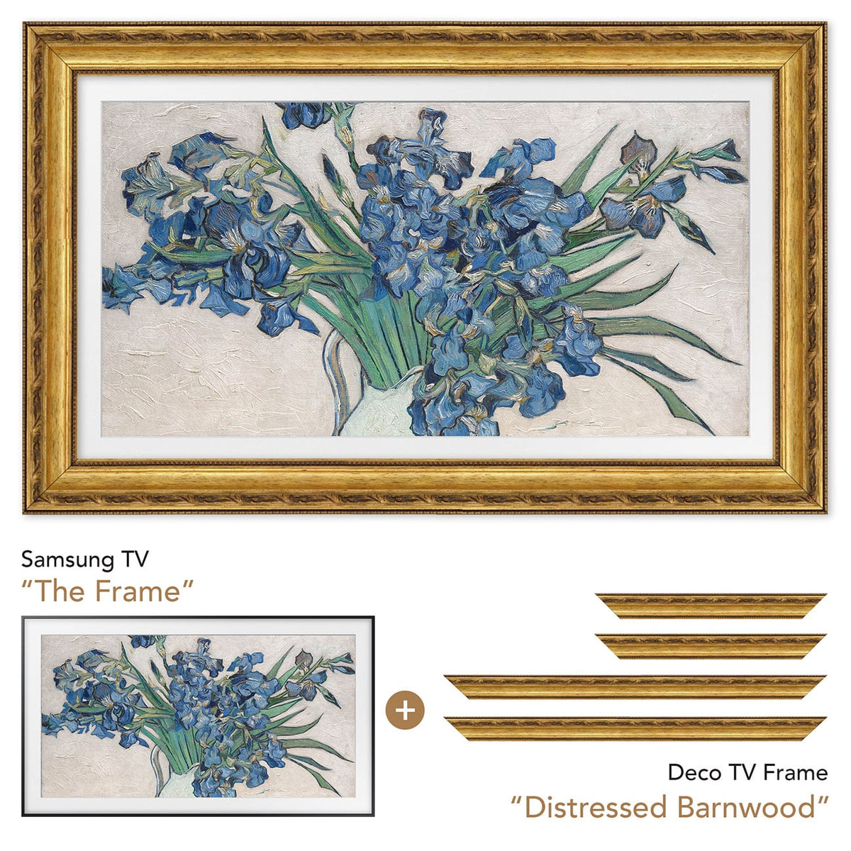 Frame My TV Samsung The Frame  50" Premiere Frame In Ornate Gold - FRM-SF-D1009-50 - image 6
