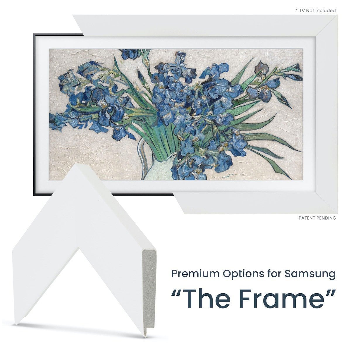 Frame My TV Samsung The Frame  43" Premiere Frame In Gloss White - FRM-SF-D4001-43 - image 2