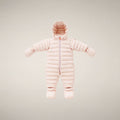 Unisex Baby Padded Overall Storm in Whisper Pink