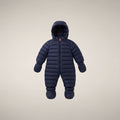Unisex Baby Padded Overall Storm in Navy Blue