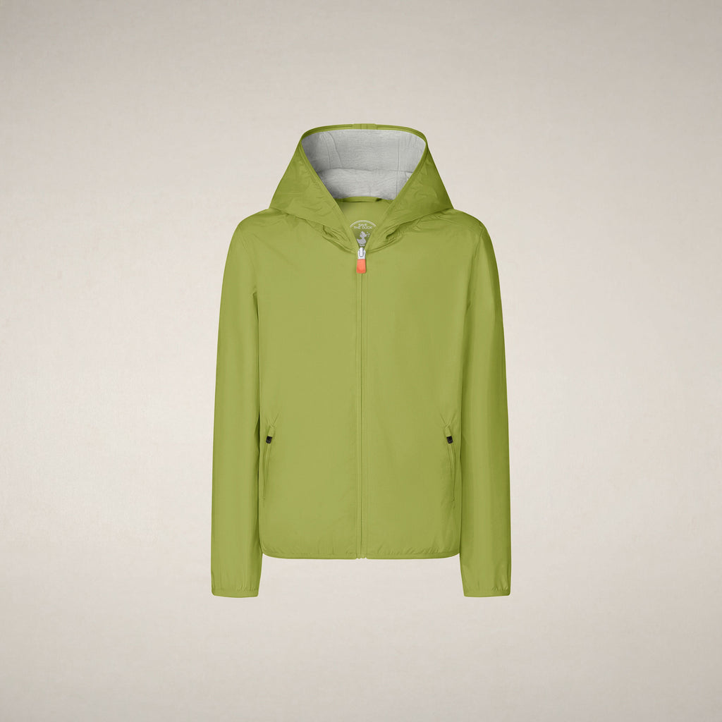 Unisex Kids Hooded Jacket Jules in Citron Green