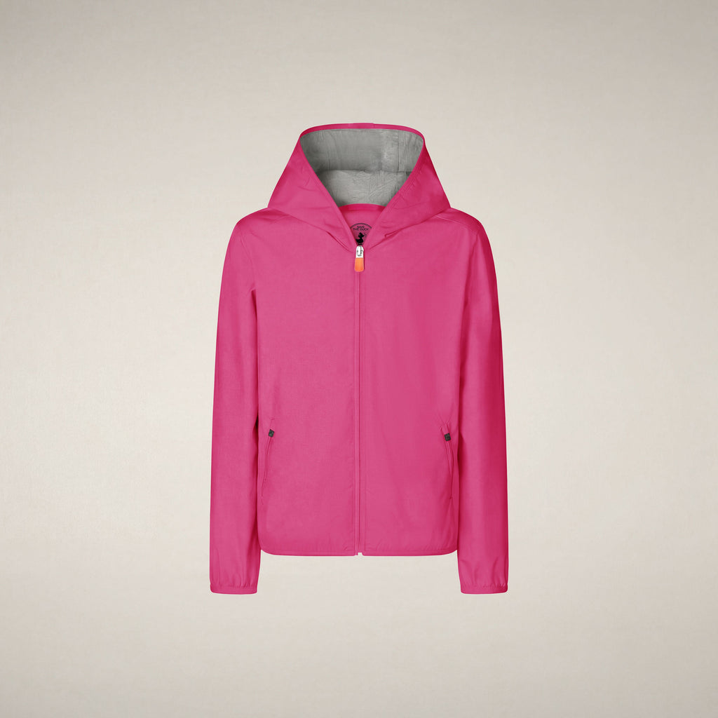 Unisex Kids Hooded Jacket Jules in Fuchsia Pink