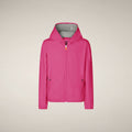 Unisex Kids Hooded Jacket Jules in Fuchsia Pink