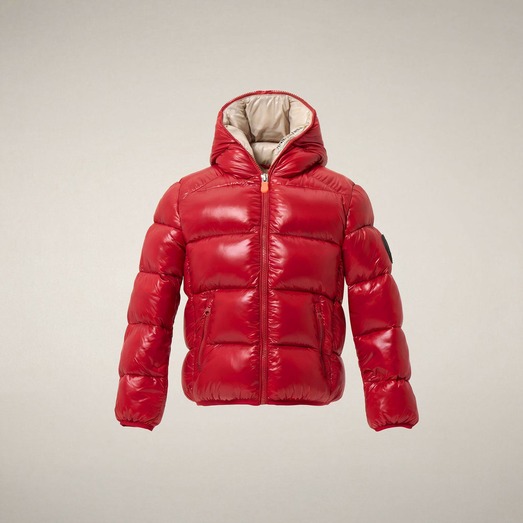 Boys' Puffer Jacket Artie in Dark Red