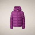 Girls' Puffer Jacket Lily in Cyclamen Violet
