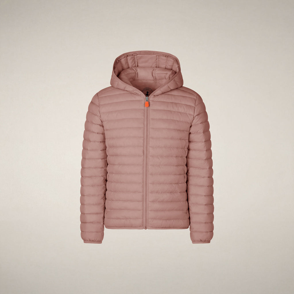 Girls' Puffer Jacket Ana in Blush Pink