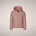 Girls' Puffer Jacket Ana in Blush Pink